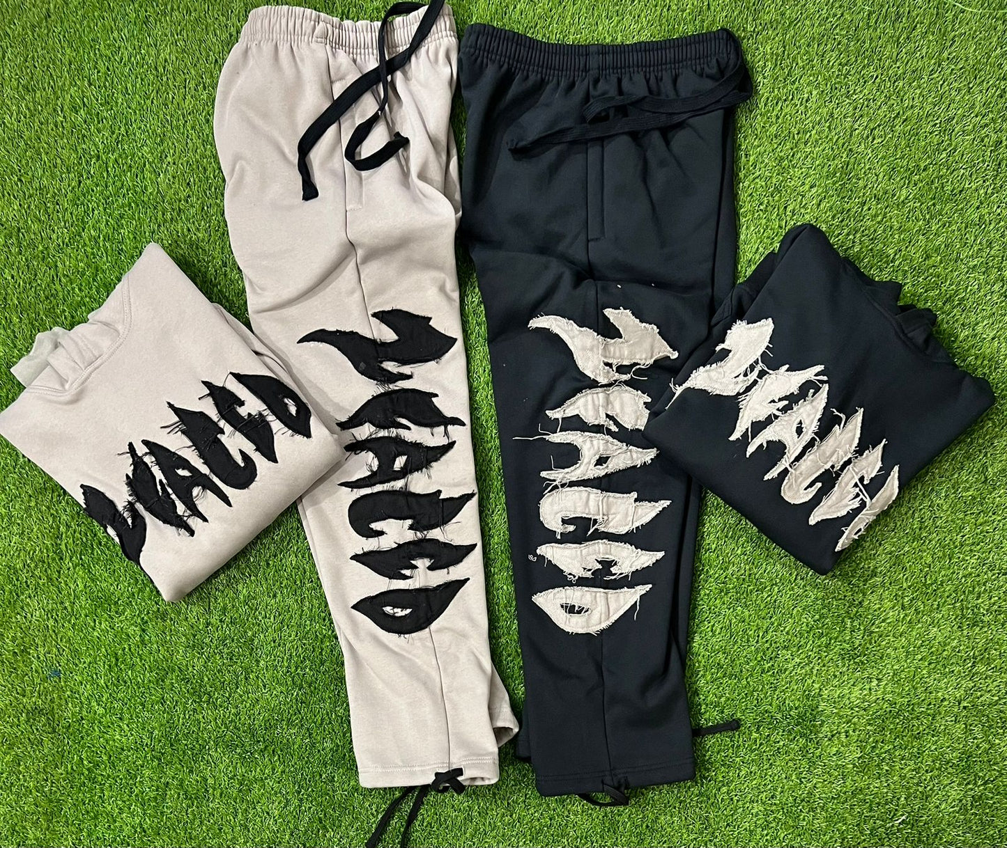 Distressed Tracksuit (Black)