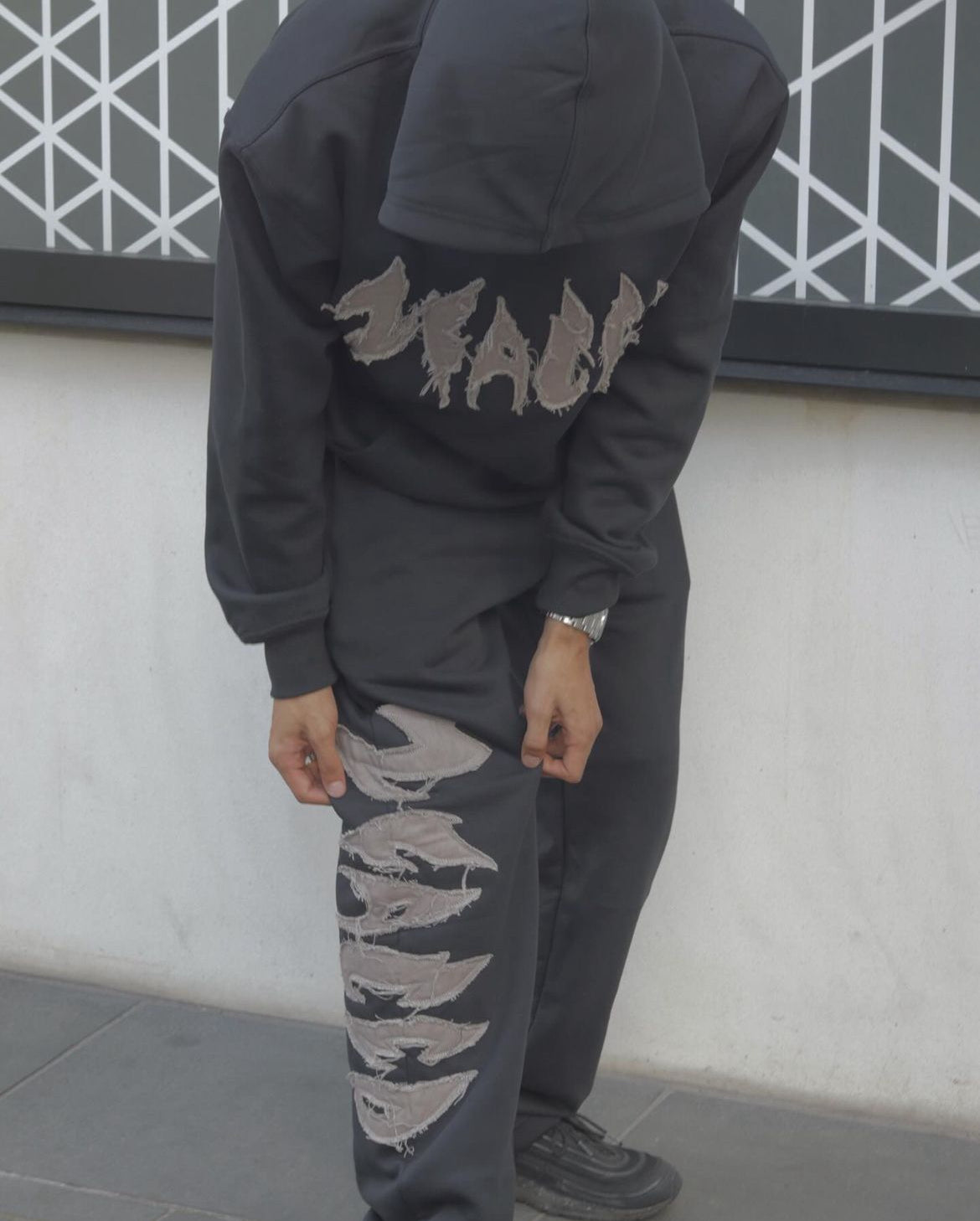 Distressed Tracksuit (Black)